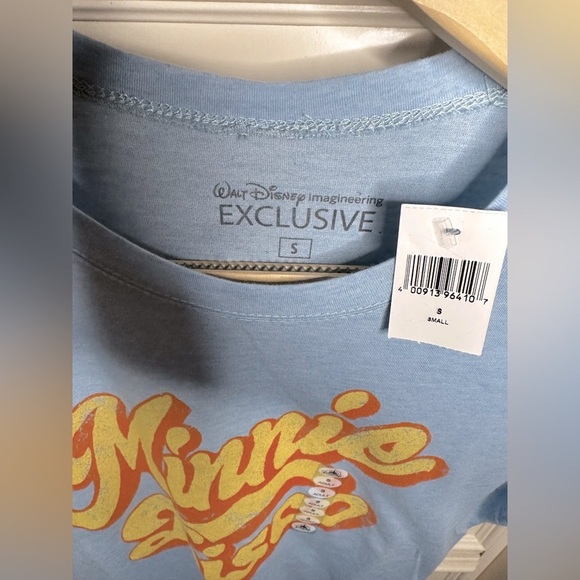 NWT-Disney Imagineering Exclusive Minnie Disco Light Blue T-Shirt - Size S‎ - Picture 4 of 4